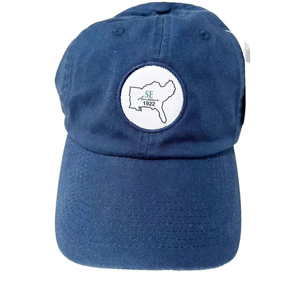Ahead Navy Blue Hat Southeast Amateur Golf Tournament Classic Cut Cap New - Picture 1 of 7